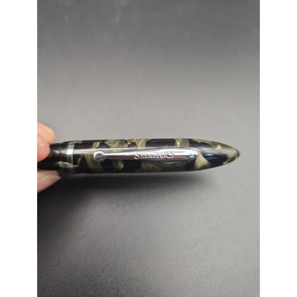 VTG 1930s Sheaffer Balance Fountain Pen Grey Pearl Black 3 Nib For Restoration - Picture 2 of 10